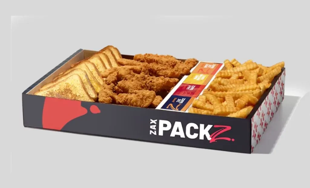 Zaxby's chicken fingerz zax packz